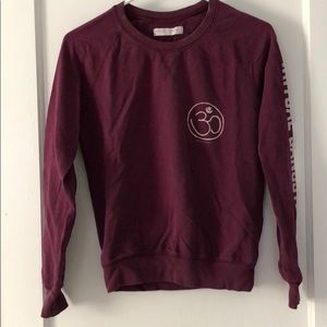 Spiritual gangster maroon sweater